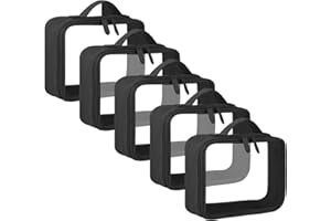 ANRUI 3 Piezas Neceser de Aseo Transparente, TSA Neceser Viaje Avion para Transportar Líquidos, Bolsa de Aseo, Bolsa de Cosméticos para Mujeres y Hombres