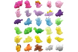 AVISKI 30PCS Mochi Squishy Toys, Mini Kawaii Dinosaur Squishies Soft Fidget Toys Stress Squeeze Toys Party Bags Filler for Boys Girls Birthday Gifts