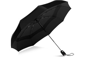 REPEL UMBRELLA Repel Regenschirm Klein, Sturmfest, Kompakter, Robuster Taschenschirm Automatik, Sturmfest, Reise Regenschirm, Leichtes, Starkes Fiberglasgestell, Wasserdicht - Für Rucksack & Handtasche