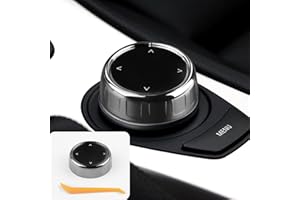 ‎KUNGKIC KUNGKIC Auto Multimedia-Knopf Abdeckung Dekorative Innenbereich iDrive Multimedia-Tasten Abdeckung Für BMW iDrive E60 E66 E61 E63 E64 E65 ABS Replacement Button Zubehör,Geschenk,Sport