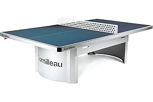 Cornilleau - Campus 510 - Outdoor Ping Pong/Table Tennis Table - Robust - Weatherproof and Shockproof Table for Schools, Parks, Campsites - 7 mm Melamine Resin Surface - Grey or Blue