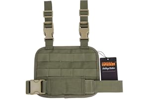 ‎EXCELLENT ELITE SPANKER EXCELLENT ELITE SPANKER Tactical MOLLE Drop Leg Platform Universal Drop Leg Panel mit verstellbarem Gürtel und Oberschenkelgurten