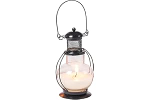 MARRAKESCH ORIENT & MEDITERRAN INTERIOR MARRAKESCH Lanterna orientale come candela profumata alla vaniglia in vetro, 14 cm, decorazione vintage con profumo