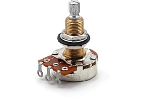 THE ART OF TONE Bourns Potenciómetro A500K 500K Audio Logarítmico Eje Largo Partido