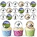 Produktbild Golf Golfen Mix 24 Personalisierte Vorgeschnittene Kreise - Essbare Cupcake Aufleger / Geburtstagskuchen Dekorationen