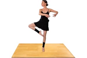 ODOXIA Tapis de Danse Marley Portable | Grand 183 x 122 cm ou 122 x 91 cm | Tapis de Danse pour Ballet, Claquettes, Irish Dance & plus | Sol de Danse Enroulable | Épaisseur 5 mm PVC | Pour Maison & Studio
