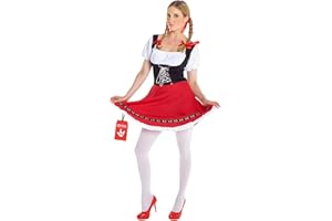 Morph Costume Oktoberfest Femme, Robe Dirndl Bavaroise, Déguisement Serveuse Bière, Tenue Traditionnelle Allemande Festival
