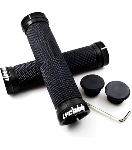 Funn Hilt JR Poignées de guidon de VTT avec un seul verrouillage à serrage, poignées de guidon de vélo avec serrure avec un diamètre intérieur de 19 mm, poignées de vélo courtes Funn Hilt JR Poignées de guidon de VTT avec un seul verrouillage à serrage, poignées de guidon de vélo avec serrure avec un diamètre intérieur de 19 mm, poignées de vélo courtes