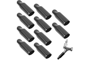 HERCHR 10 Pezzi Tappo per rubinetto da birra, versano i cappucci della copertura del beccuccio della polvere dei versatori del liquore, Coperchio del rubinetto del refrigeratore in gomma