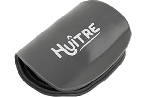 COOK CONCEPT Saveur & Dégustation KU6287 Couteau à Huitres avec Support Silicone, Inox/PP, Bleu, 10,8 x 1 x 15 cm