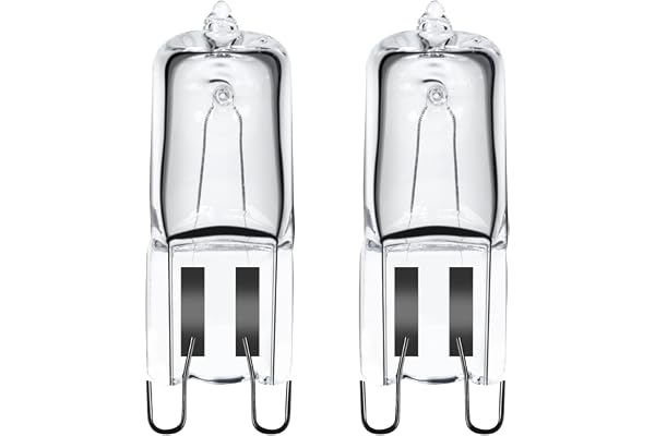 GMY Ampoule de four G9 Halogènes G9 40W 230V Tolérance 300°C Pour Neff/AEG/Smeg/Zanussi/Bosch- Paquet de 2