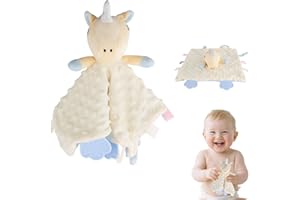 STEFUEWILL17 Baby Comforter Blanket - Comforter Blanket for Boys and Girls, Soft Cuddle Blanket, Baby Cuddly Toy, Ideal for infant Shower Gifts and Baby Essentials for Newborns(Unicorn)