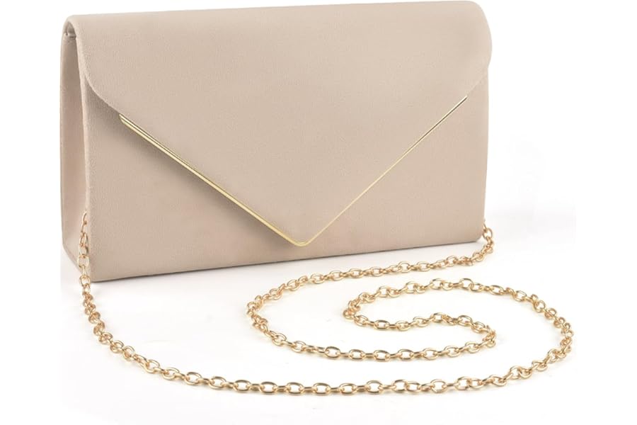 ERKOON Women Evening Clutch Bags, Prom Handbag Formal Party Clutches Wedding Purses Cocktail Promenade Shoulder with Detachable Strap