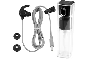 TIENFOKOTA Vagus nervstimulering Aurikulär öronplugg till DC 2,35 mm ledtråd 1,2 m med sprayflaska och 2 ersättande öronsnäckspetsar, kompatibel med AVNS och TaVNS