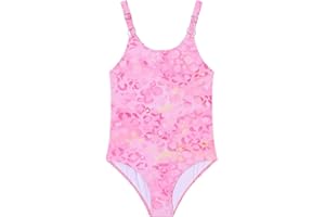 Ewbob Girls One Piece Swimsuit Swimwear Swimming Costume Beach Bathing Suit for Kids Age 5-14 Years