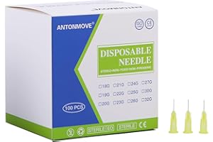 ANTONMOVE 100pcs Dispensing Accessories Stainless Steel Pipe Individually Wrapped 30G 4MM 13MM 25MM 8MM (8MM)