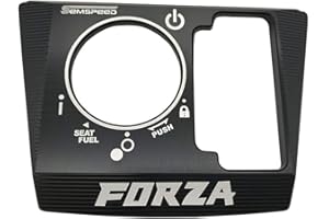 LongGreat Couvercle de commutateur de Verrouillage électrique Cadre de Couverture de Capuchon de Verrouillage de clé d'allumage de Moto pour Honda Forza 300 125 250 2018-2020