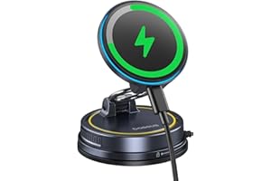 Baseus VC2 Flex Pro 15W Caricatore Wireless Auto Magsafe, Caricabatterie Wireless Magnetico, Supporto Telefono Auto Carica Rapida per iPhone 17 16 15 14 13 Pro Max