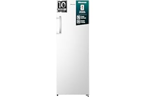 Hisense FV298N4AWE Gefrierschrank, 240 Liter Fassungsvermögen, Total NoFrost, Multi AirFlow, FastFreeze Funktion, Türanschlag wechselbar, LED Beleuchtung, weiß