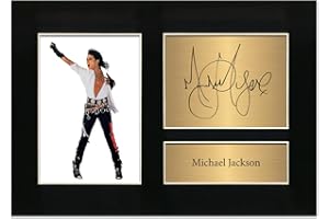 Zulu Image Michael Jackson Autograph Signed Memorabilia A4 Printed Autograph Photo Reproduction Print Picture Display No109, Black
