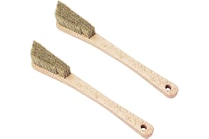 TWO STONES Szczotka do wspinaczki skałkowej i szczotka do boulderingu z grubym, bardzo trwałym włosiem dzika i ergonomicznym uchwytem do wszystkich uchwytów wspinaczkowych i rodzajów kredy wspinaczkowej do