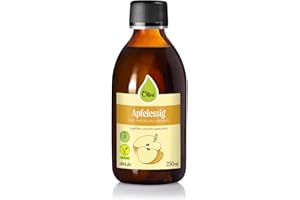 ‎OLINI OLINI Apfelessig 250 ml Handwerklich Hergestellter Essig über 2 Jahre Gereift Apfelessig 5% Säuregehalt Familienunternehmen Vinegar 100% Äpfel Drei Verschiedener Sorten Viele Anwendungen