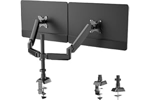 Bee Elf Monitor Halterung,Für 17-32 Zoll Bildschirme: Monitorhalterung für 2 Monitore,Bildschirmhalterung Neigbar Schwenkbar,unterstützt VESA 75/100 mm,Belastbarkeit 9kg
