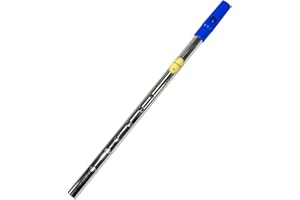 PRODBUY Feadog Brass D Irish Tin Penny Whistle (Blue Mouthpiece)