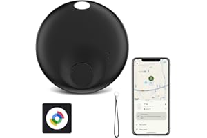 Spedal Android Smart Tracker Tag, Google Localizador Funciona con Find Hub App (SÓLO Android), Bluetooth Key Finder para Llaves, Bolsas, Equipaje, Batería Reemplazable (1 Black)