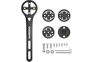 CooSpo Support pour Ordinateur de vélo, Fixation Rapide pour Ordinateur de vélo Garmin, Wahoo, Bryton, Compatible avec gopro, Support de Vélo à Montage Avant
