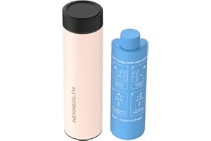 KEKHEALTH Tazza Refrigerata per Insulina, Borsa Termica per Insulina 60H 1-3 Penne, Borsa Termica Medicinali, Porta Insulina Termico, Porta Medicine da Viaggio, Kit Diabetici(Rosa di Quarzo)