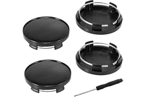 MisFun 4 Piezas Tapacubos Centro Rueda, Tapas Centrales para Bujes, Tapacubos ABS para Llantas de Coche, Tapacubos Universal para Llantas y Cubos de Rueda, Tuning Accesorios para Vehículos