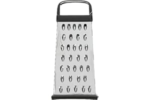 Chef Aid Râpe Traditionnelle en Acier Inoxydable avec Poignée en Plastique pour une Meilleure Préhension lors de l'Utilisation