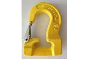 HZ HEBEN-ZURREN Rundschlingenhaken GK8 | 1t 2t 3t | EN 1677-1 | Violett Grün Gelb | Hebebandhaken Güteklasse 8 (3000kg gelb)