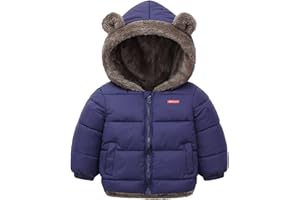 JIAMY Bambino Inverno Vello Cappotto Bambini Ragazzi Giacca Capispalla Outwear Ragazze Imbottito Vestiti 1-6 Anni