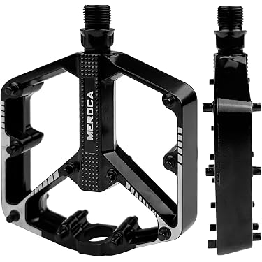 Pedali MTB Fenix 607 1/2 Piattaforma In Plastica Nera Per Bici &ndash; Nuovi