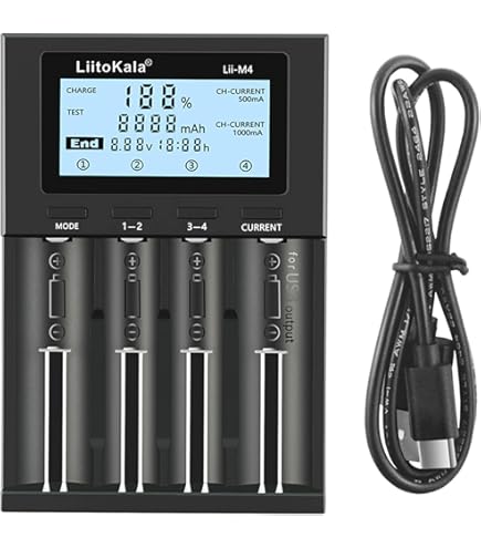 XTAR Dragon VP4L PLUS 18650 Rechargeable Battery Charger For 3.6V 3.7V Li-ion/1.2V AA AAA Ni-MH Batteries And 11.1V 3S Batteries, Professional Charger 21700 - View #9