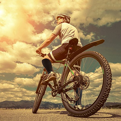 Chaussettes-de-Compression-pour-Hommes-Femmes-Courir-Infirmires-Voyage-en-Avion-Et-Maternit-Grossesse-Boost-Stamina-Circulation-Recovery1-Paire-Noir-Et-Rouge