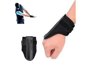 Hominas Allenamento Golf Casa, Altalena da Golf Cerniera da Allenamento per Cerniera da Polso Supporto Neoprene Golf Training Aids Dritto Pratica per Polso Trainer Correttore Golfista