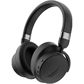 Nautica H400 Active Noise Canceling ANC Wireless Bluetooth Over-Ear Headphones Black