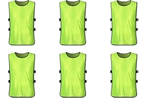 TEOGNEOT 6pcs Vest Training Vest Marking Shirts Set Men Women Adults Football Basketball Training Jersey Vest