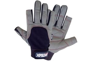 MOTIVEX Guantes para vela (costuras rojas, 2 dedos, talla XXS - XXXL)