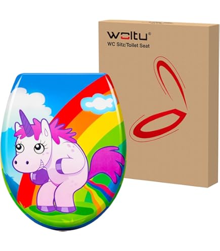SCHÜTTE Wc-bril Duroplast SEA LIFE, toiletbril met softclosemechanisme en snelsluiting voor eenvoudige reiniging, max. belasting van de wc-bril 150 kg, motief vissen 82372
