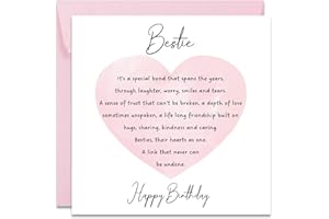 Printperfect - Friend Birthday Card For Her - Female - Best Friend Birthday Card - Special Bestie Cards For Women