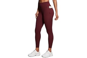 CRZ YOGA Femmes Butterluxe Leggings Taille Haute de Doux Entraînement Pantalon avec Poches - 64cm/71cm