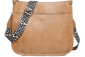 EVEOUT Women Retro Crossbody Bag Large Capacity PU Leather Hobo Bag All-match Casual Shoulder Bag Girls