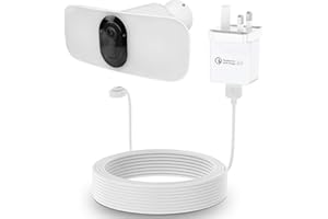 HOLACA Netzadapter für Arlo Pro 3 Flutlicht mit 9 m magnetischem Ladekabel + Netzadapter kontinuierliches Aufladen Ihrer Arlo Pro 3 Flutlichtkamera