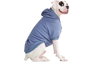 Spark Paws Sudadera con capucha para perro, suéter de alta calidad para perros pequeños, medianos y grandes, trajes cálidos para bulldogs franceses, pitbull, cachorro, alternativa a la chaqueta de