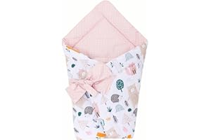 BELLOCHI GROWING IN STYLE Bellochi Universelle Nid d'ange Bebe - Minky - Réversible Couverture Enveloppante Bébé - en Coton Hypoallergénique - Couverture Cosy Toute l'Année - Forêt