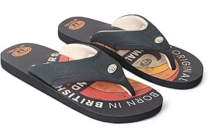 Animal Jekyl Mens Flip-Flops - Slip-on, Lightweight & Comfortable Footwear with Soft Padded upper Straps - Best for Spring Summer & Outdoors